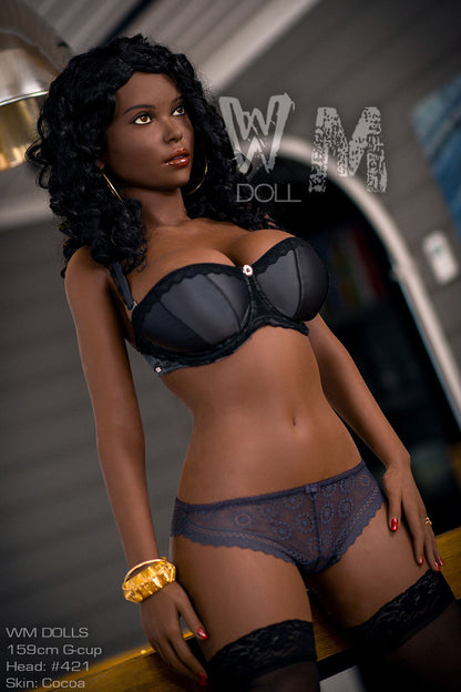 WM Doll Elegra Ebony Milf - Silicone Sex Doll - luxury-dolls lifesize realistic adult love doll